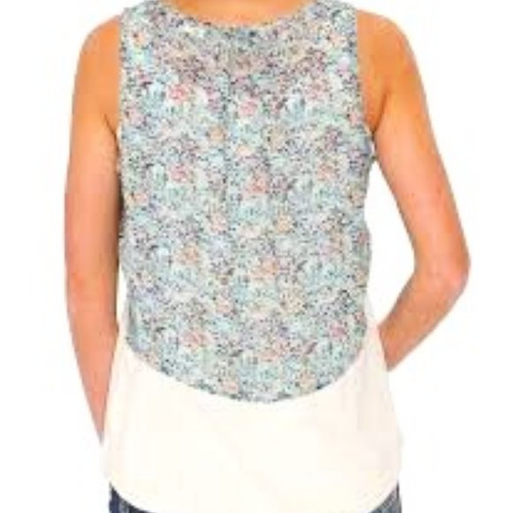 Miss Me Floral Rayon Beaded Embroidered Tank - Picture 2 of 9